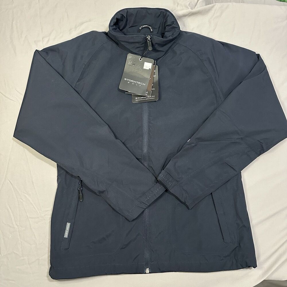 NWT Stormtech Women Golf H2Xtreme Waterproof Breathable Full Zip Rain Jacket M